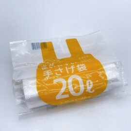PLASTIC BAG WITH   HANDLES( ROLL)20L