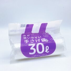 PLASTIC BAG WITH HANDLES( ROLL)30L